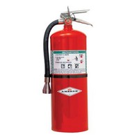 Amerex Corporation 398 Amerex 15-1/2 Pound Halotron I Fire Extinguisher With Brass, Chrome Plated Valve And Wall Bracket